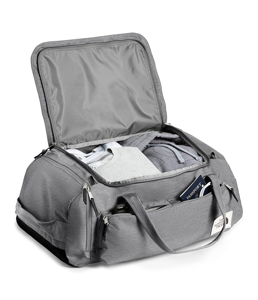 The North Face Berkeley Duffel M, Mid Grey Light Heather/TNF